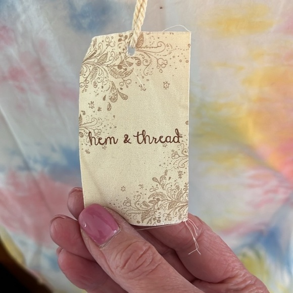 NWT Hem & Thread Women’s Tie Dye MIDI Dress Size Large (8-10) - Picture 3 of 8